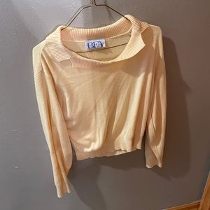 Collared yellow shirt